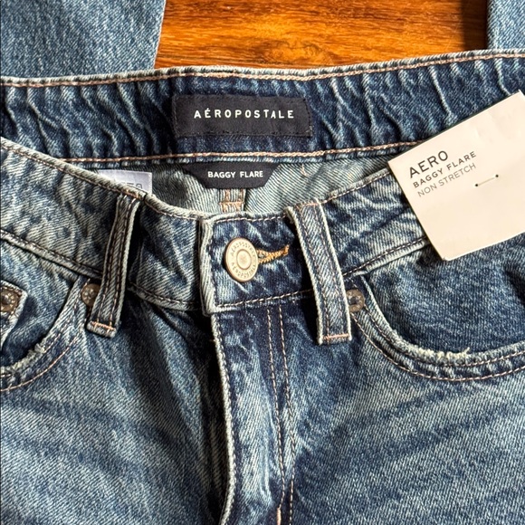Aeropostale Baggy Flare Non Stretch Jeans - Picture 6 of 10